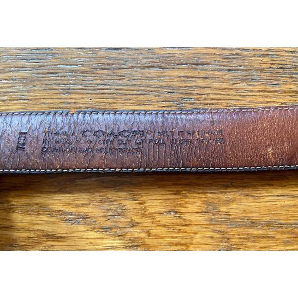 COACH #7601 Vintage Distressed Black Leather Belt Womens sz 34 - Picture 5 of 10